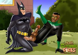 Batman feeding gay cartoons