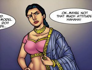 Big-chested Indian woman gets herself ready