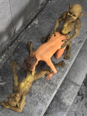 Sewer dwarfs shove big dicks in a doll’s holes