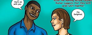 Pretty wife flirts with an intriguing black man