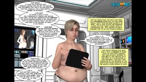 Pregnant 3d babes on alien spaceship