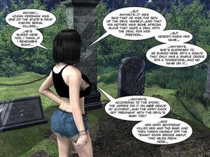 Guy handling girlfriend in the cemetery