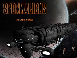 Spaceship crew lands on spermaliens planet