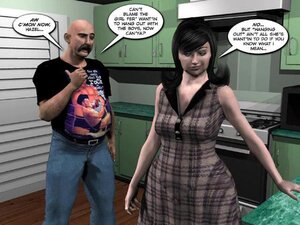 Bald dude handling fat ass housewife