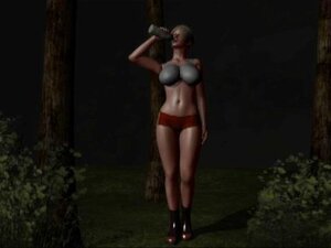 Busty blonde's futuristic experience