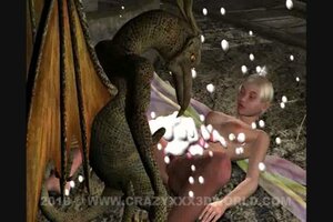 Fairy fucks with a dragon