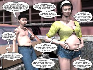 Pregnant teen girl masturbates watching big dick