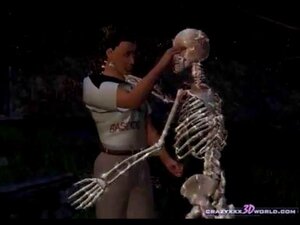 Skeletons lust after young gal