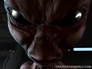 Hung alien dicks blonde's mouth