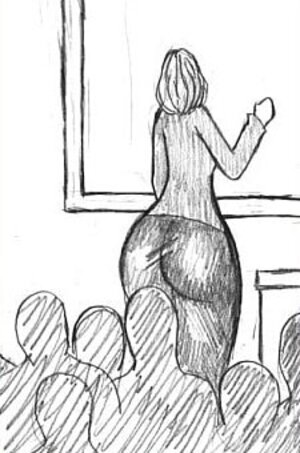 Horny black student shocks big-bottomed teacher